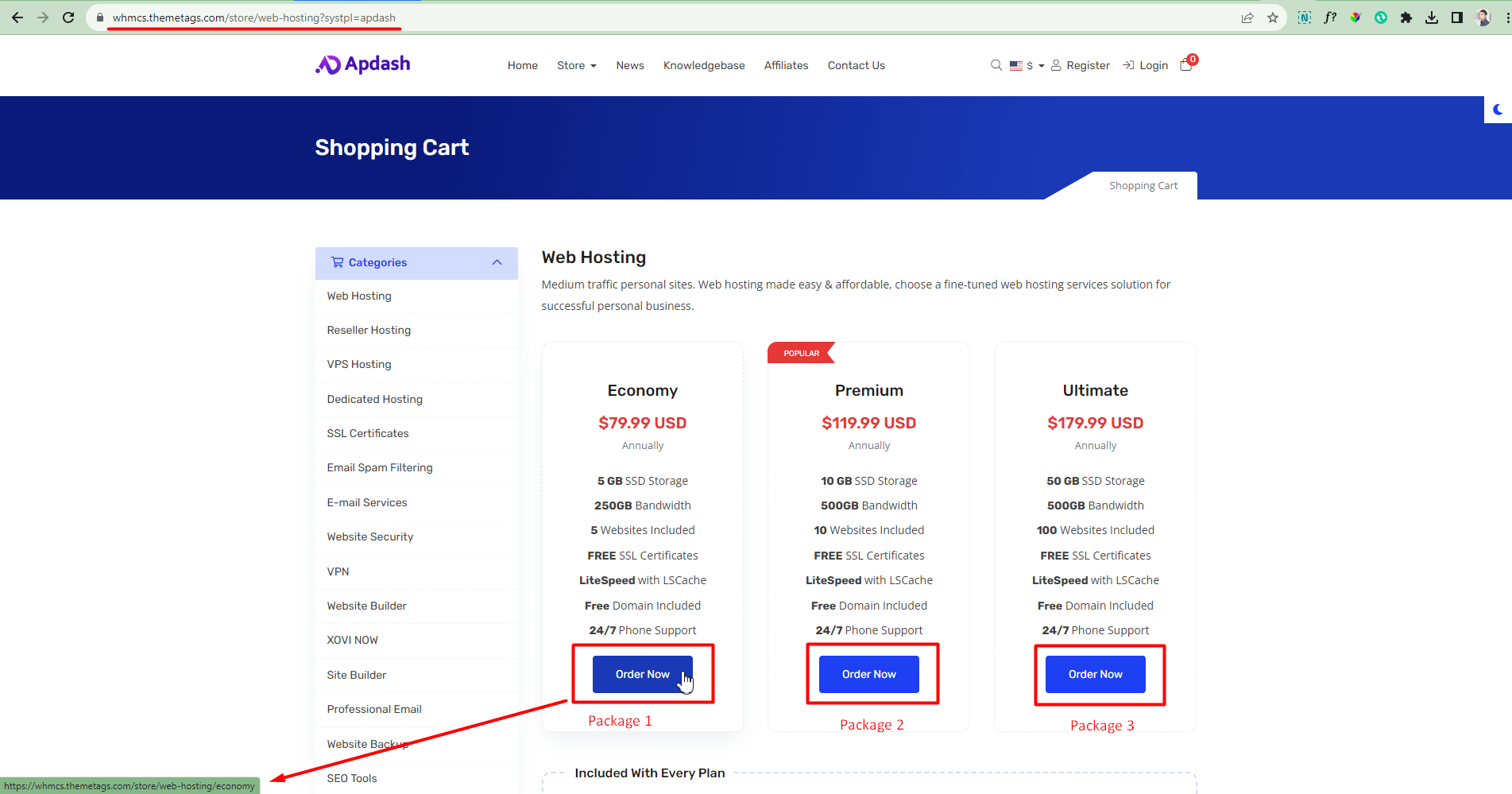 Apdash Domain pricing